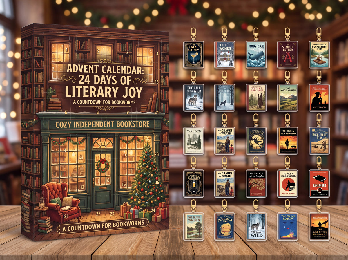 Book Lover Advent Calendar, 24 Days of Literary Joy, Christmas Gift for Readers