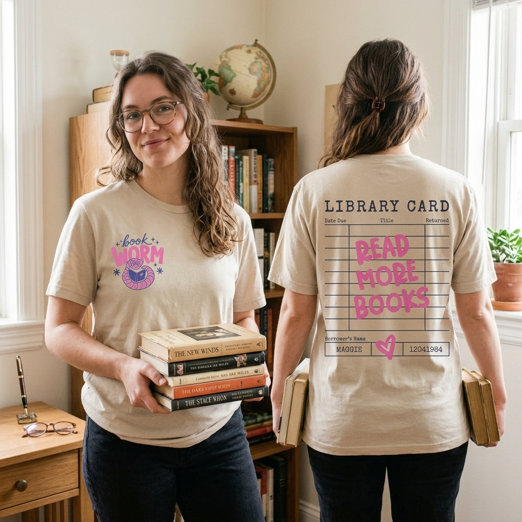 Book Lover T Shirt, Library Card Shirt, Read More Books Tee, Bookworm Shirt, Librarian Gift, Reader Gift, Bookish T Shirt