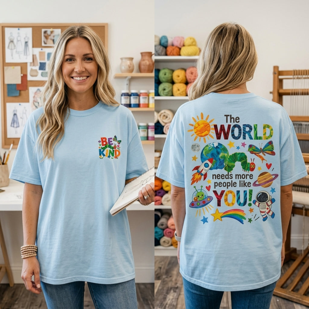 Be Kind Teacher T Shirt, The World Needs More People Like You, Teacher Appreciation Shirt, Elementary Teacher Gift, Kindness Tee