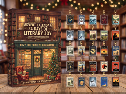 Book Lover Advent Calendar, 24 Days of Literary Joy, Christmas Gift for Readers