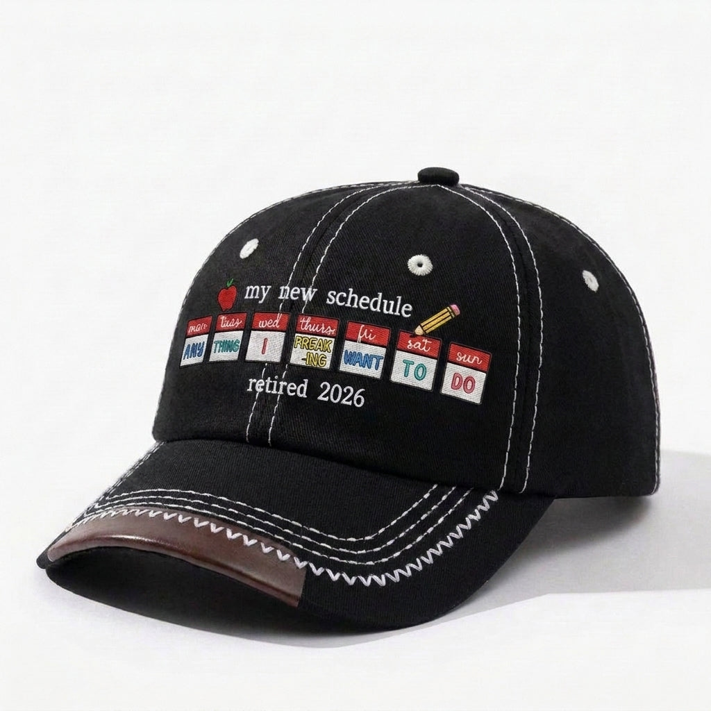 My New Schedule Personalized Vintage Soft Baseball Cap