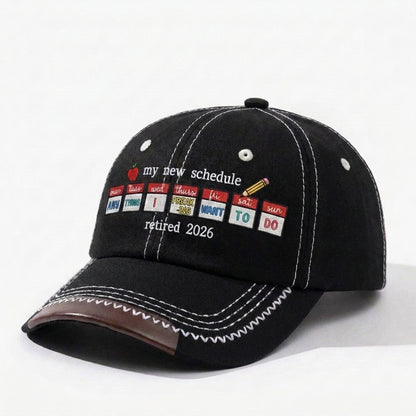 My New Schedule Personalized Vintage Soft Baseball Cap