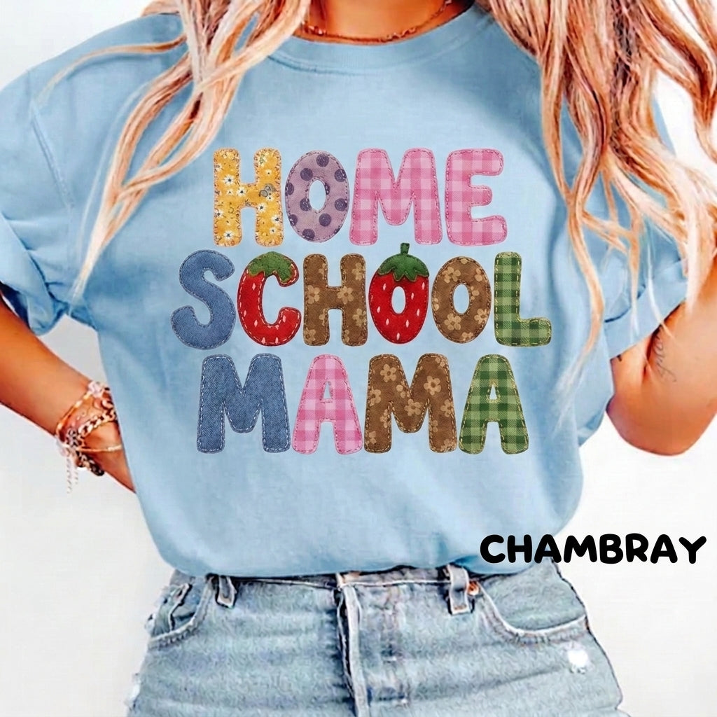 Comfort Colors Homeschool Mama Shirt, Homeschool Mom Tee, Homeschooling Parent Shirt, Back to School Gift