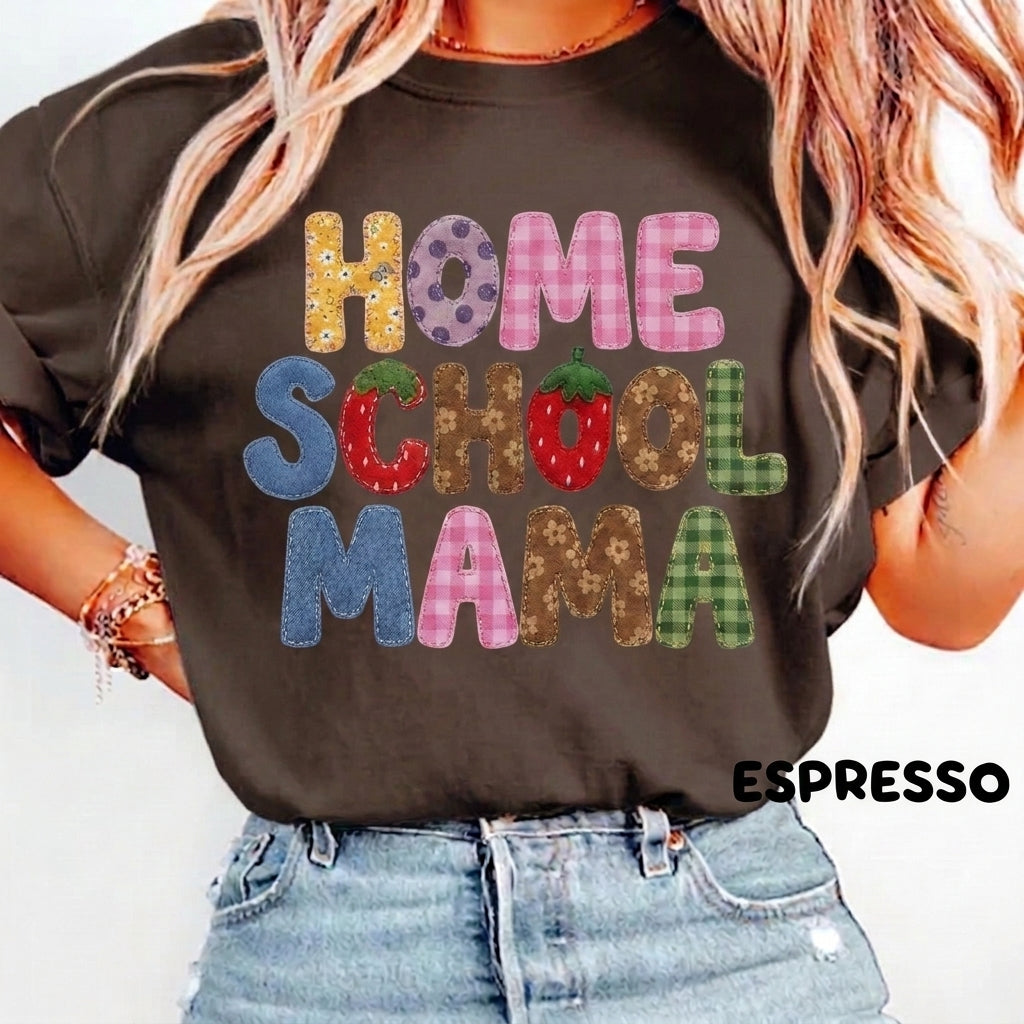 Comfort Colors Homeschool Mama Shirt, Homeschool Mom Tee, Homeschooling Parent Shirt, Back to School Gift