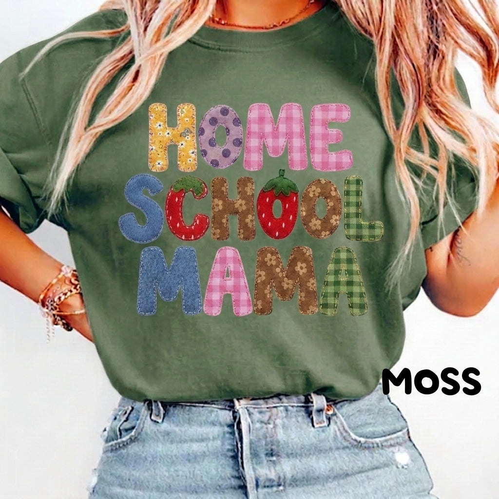 Comfort Colors Homeschool Mama Shirt, Homeschool Mom Tee, Homeschooling Parent Shirt, Back to School Gift