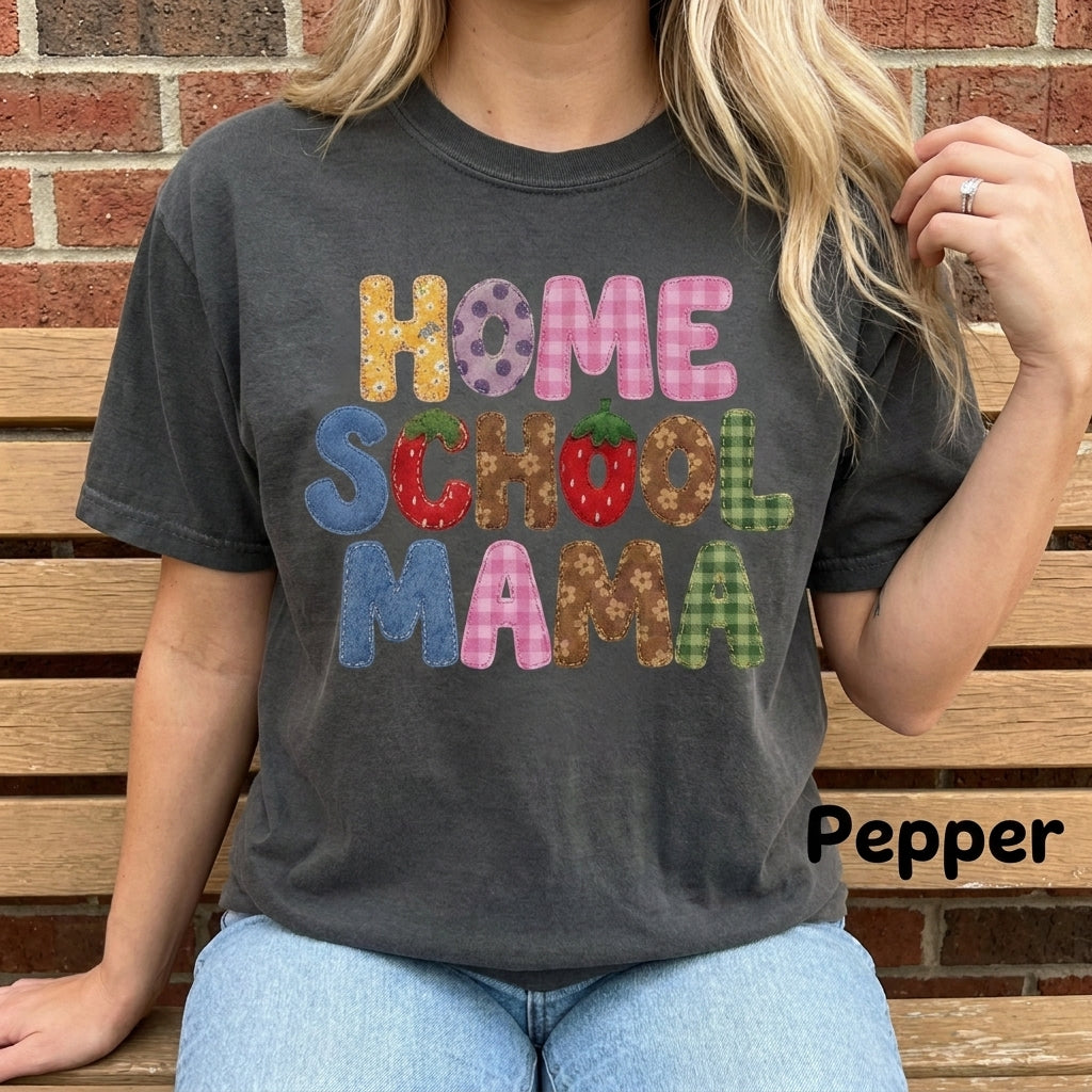 Comfort Colors Homeschool Mama Shirt, Homeschool Mom Tee, Homeschooling Parent Shirt, Back to School Gift