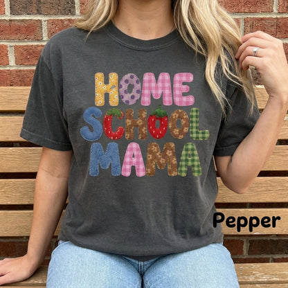 Comfort Colors Homeschool Mama Shirt, Homeschool Mom Tee, Homeschooling Parent Shirt, Back to School Gift