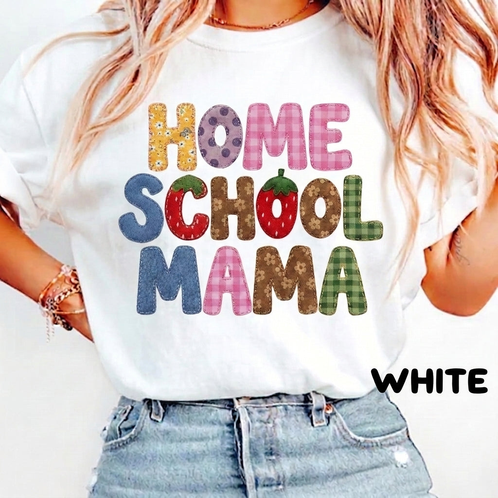 Comfort Colors Homeschool Mama Shirt, Homeschool Mom Tee, Homeschooling Parent Shirt, Back to School Gift