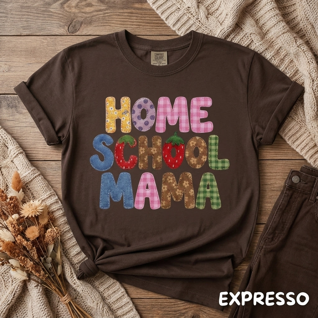 Comfort Colors Homeschool Mama Shirt, Homeschool Mom Tee, Homeschooling Parent Shirt, Back to School Gift