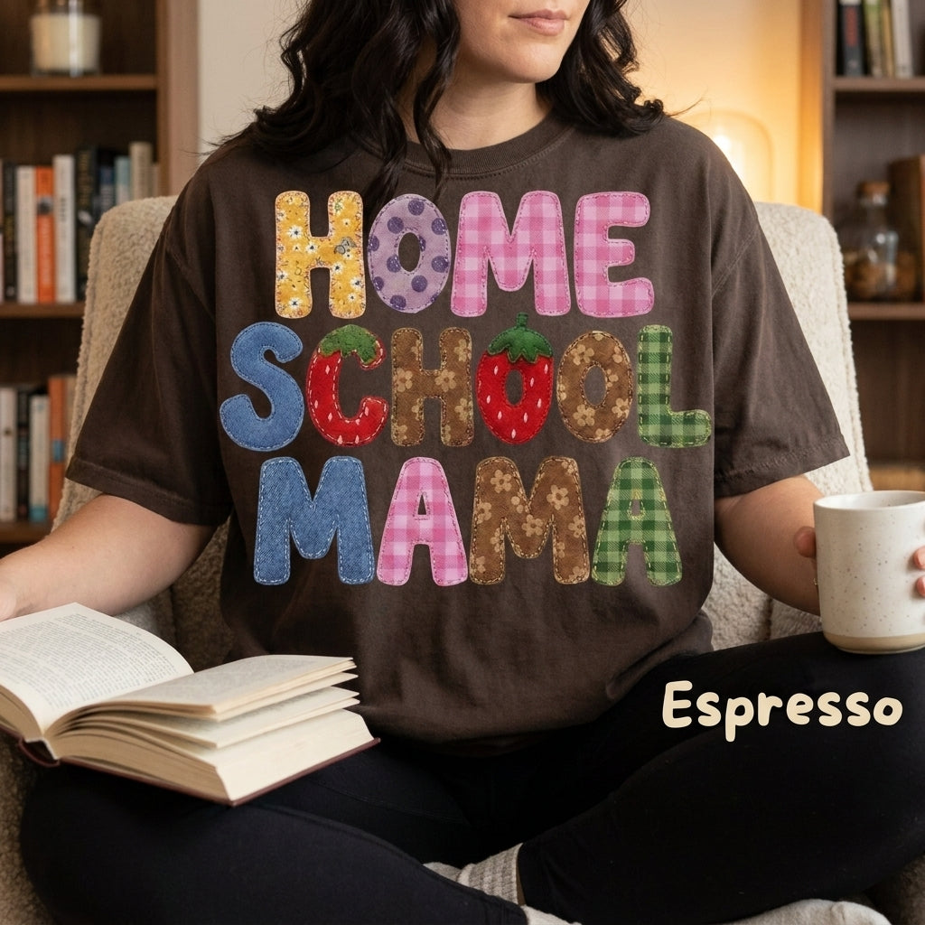 Comfort Colors Homeschool Mama Shirt, Homeschool Mom Tee, Homeschooling Parent Shirt, Back to School Gift