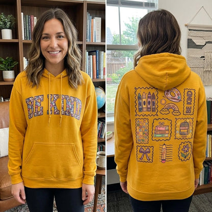 Be Kind Teacher Hoodie, Colorful Teacher Sweatshirt, Kindness Hoodie, Elementary Teacher Gift, School Staff Gift, Teacher Appreciation