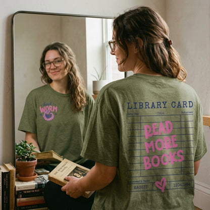 Book Lover T Shirt, Library Card Shirt, Read More Books Tee, Bookworm Shirt, Librarian Gift, Reader Gift, Bookish T Shirt