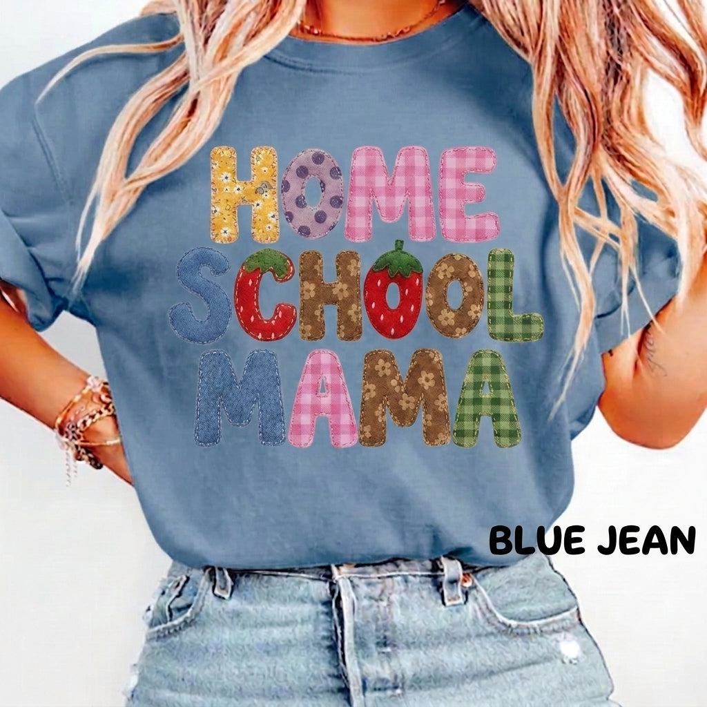 Comfort Colors Homeschool Mama Shirt, Homeschool Mom Tee, Homeschooling Parent Shirt, Back to School Gift