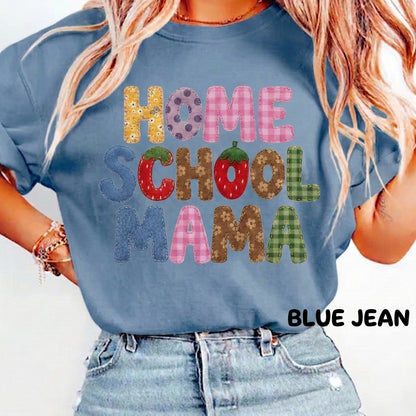 Comfort Colors Homeschool Mama Shirt, Homeschool Mom Tee, Homeschooling Parent Shirt, Back to School Gift