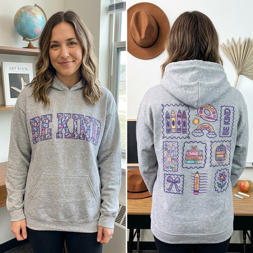 Be Kind Teacher Hoodie, Colorful Teacher Sweatshirt, Kindness Hoodie, Elementary Teacher Gift, School Staff Gift, Teacher Appreciation