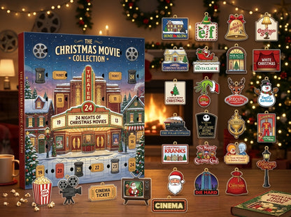 Christmas Movie Advent Calendar, 24 Days of Holiday Movie Magic, Movie Lover Gift