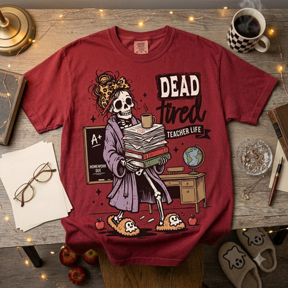 T-shirt d'enseignant personnalisé pour Halloween, motif crayon gribouillage, t-shirt de rentrée scolaire