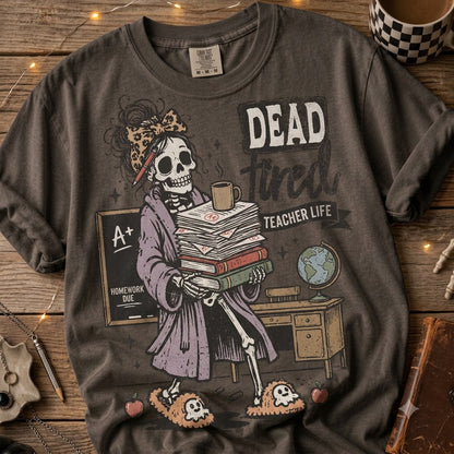 T-shirt d'enseignant personnalisé pour Halloween, motif crayon gribouillage, t-shirt de rentrée scolaire