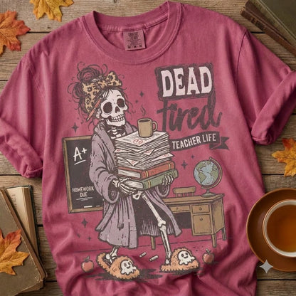 T-shirt d'enseignant personnalisé pour Halloween, motif crayon gribouillage, t-shirt de rentrée scolaire