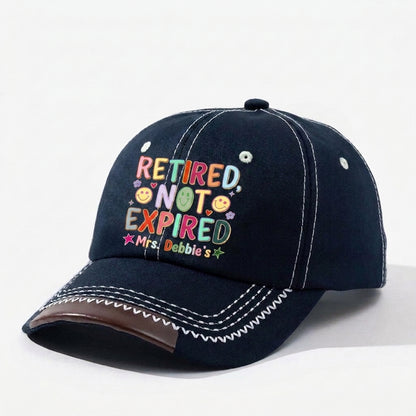 Retired Not Expired Personalized Vintage Soft Baseball Cap