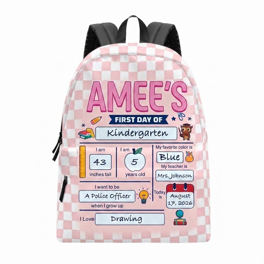 First Day Of School Personalized  Backpack