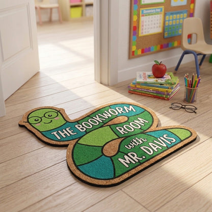 The Bookworm Room Personalized Doormat