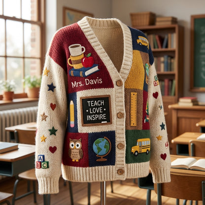 Classroom Essentials Teacher Personalized Cardigan