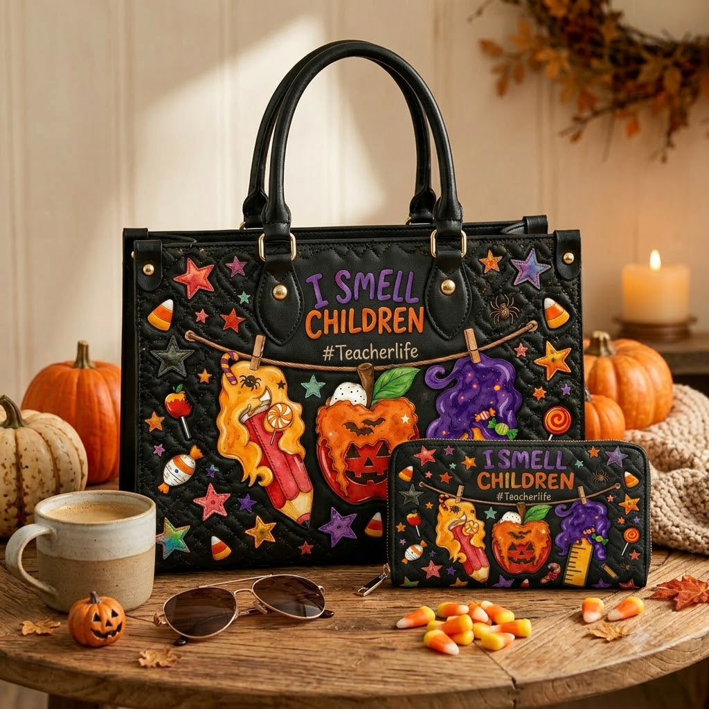 I Smell Children Leather Bag + Free Matching Leather Wallet