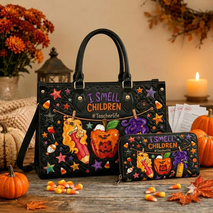 I Smell Children Leather Bag + Free Matching Leather Wallet