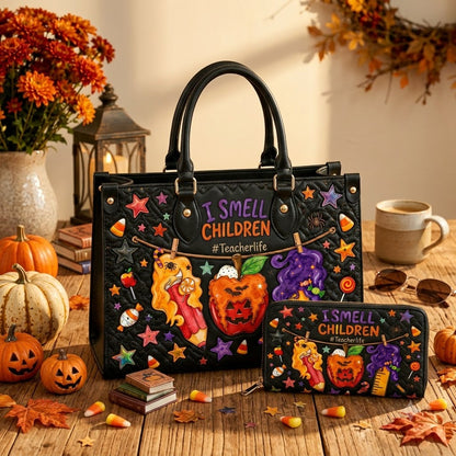 I Smell Children Leather Bag + Free Matching Leather Wallet
