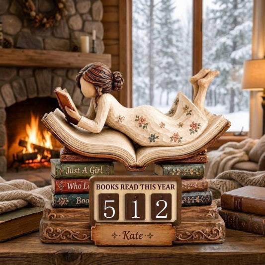 Personalized Book Tracker Sign, Books Read This Year Display, Book Lover Gift, Reading Corner Decor, Custom Reading Tracker