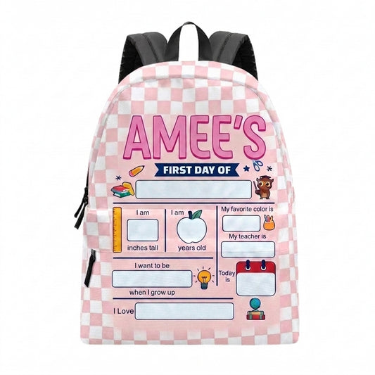 First Day Of School Personalized  Backpack
