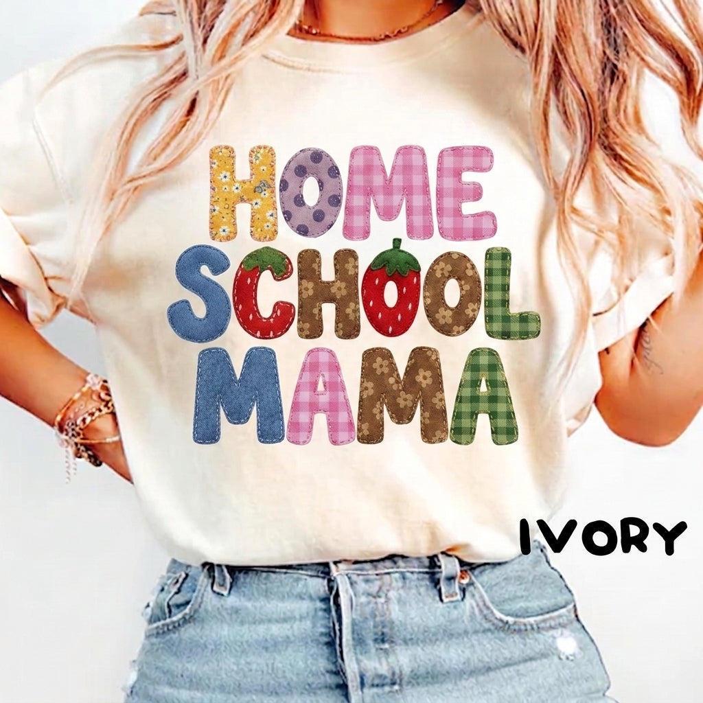 Comfort Colors Homeschool Mama Shirt, Homeschool Mom Tee, Homeschooling Parent Shirt, Back to School Gift