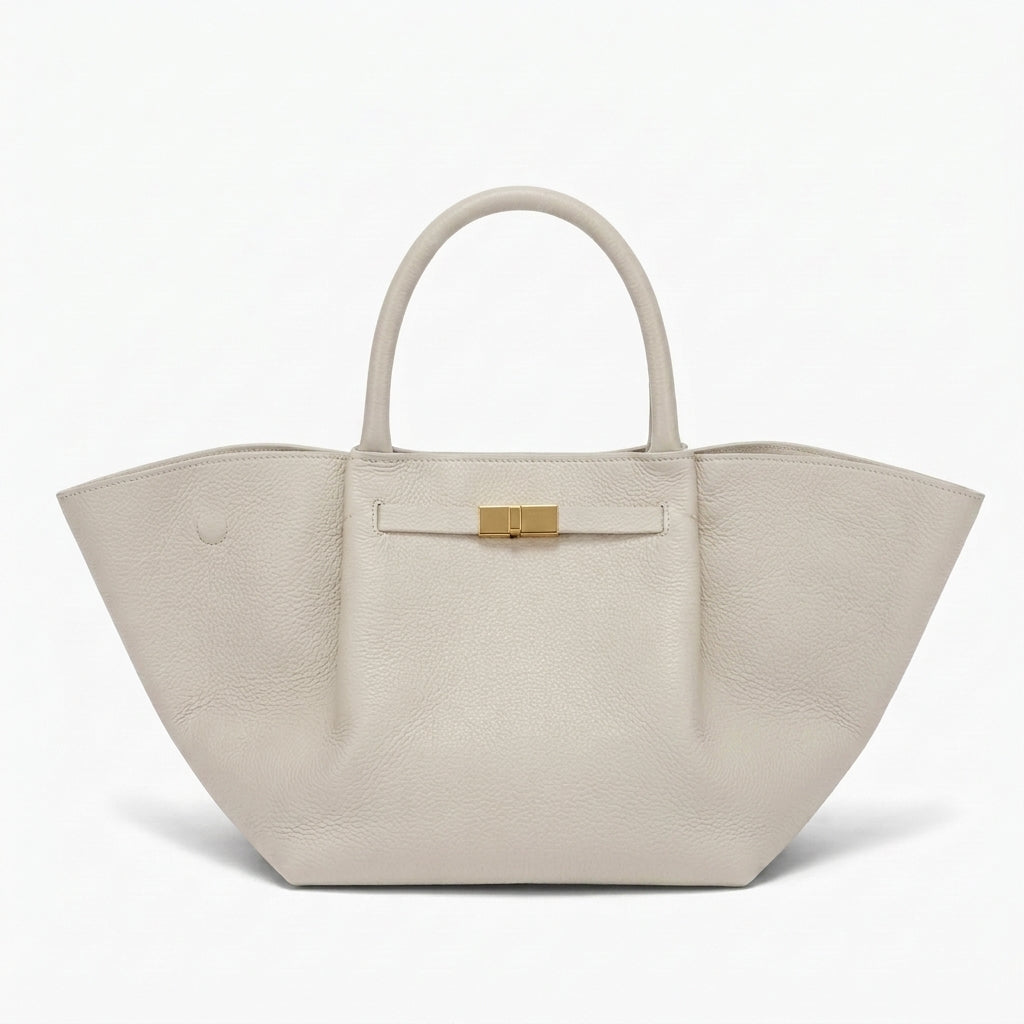 BAGA Classic Leather Tote Bag, Soft Leather Work Bag, Elegant Brown Suede Shoulder Bag, Gift for Her, Everyday Office Carry