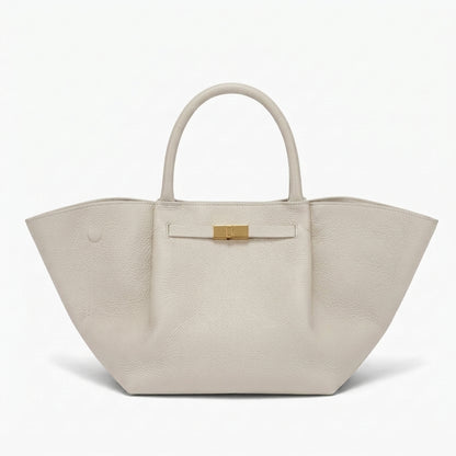 BAGA Classic Leather Tote Bag, Soft Leather Work Bag, Elegant Brown Suede Shoulder Bag, Gift for Her, Everyday Office Carry
