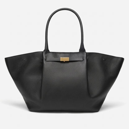 BAGA Classic Leather Tote Bag, Soft Leather Work Bag, Elegant Brown Suede Shoulder Bag, Gift for Her, Everyday Office Carry