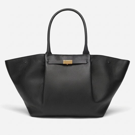 BAGA Classic Leather Tote Bag, Soft Leather Work Bag, Elegant Brown Suede Shoulder Bag, Gift for Her, Everyday Office Carry