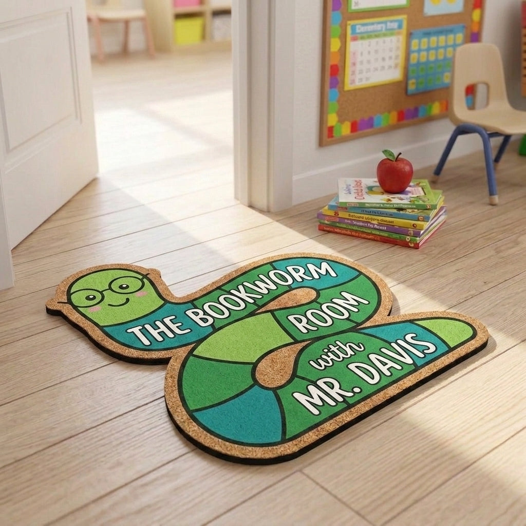 The Bookworm Room Personalized Doormat
