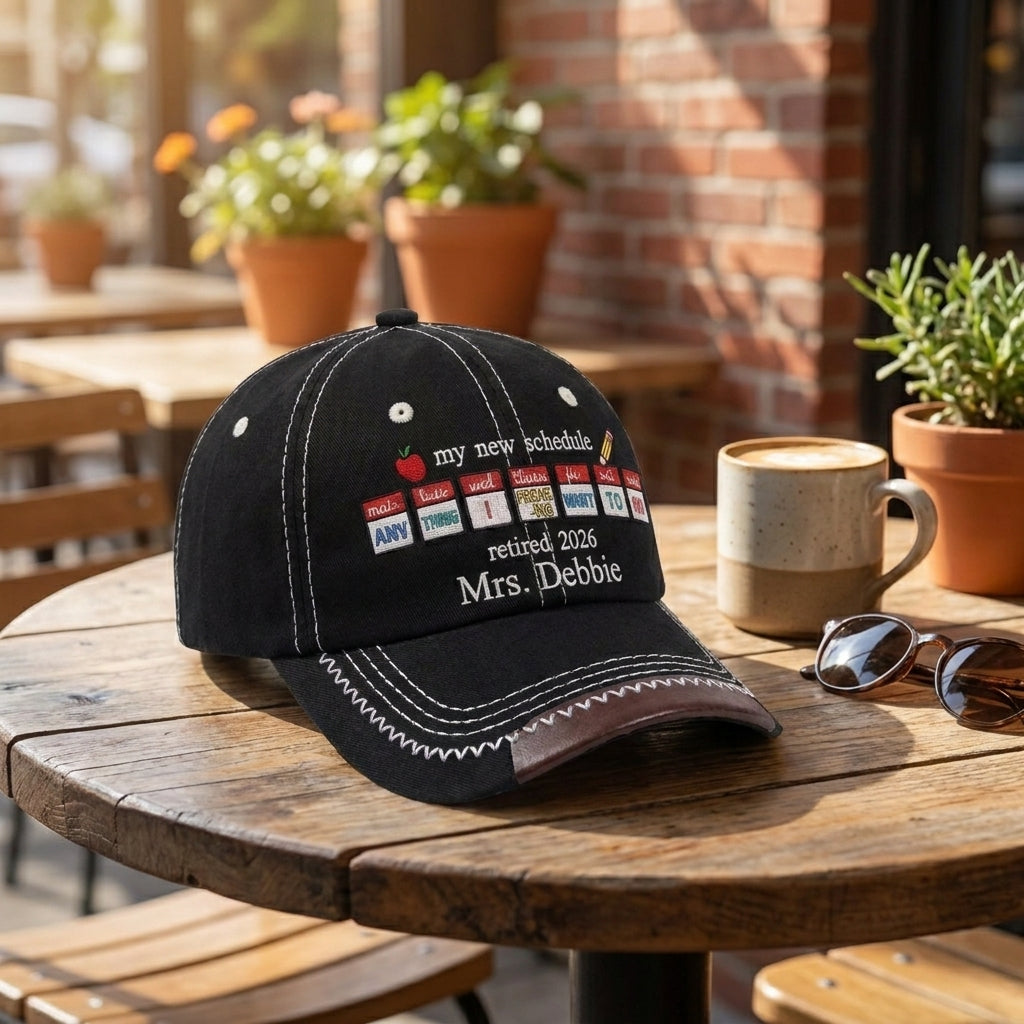 My New Schedule Personalized Vintage Soft Baseball Cap