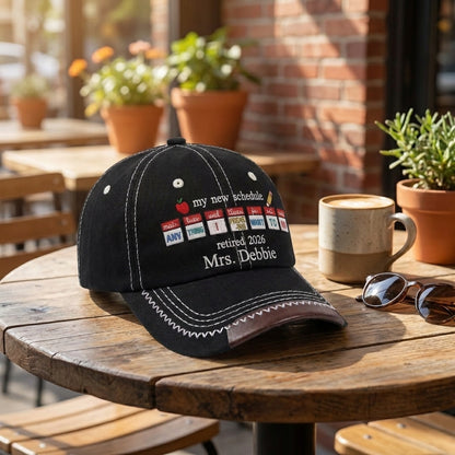 My New Schedule Personalized Vintage Soft Baseball Cap