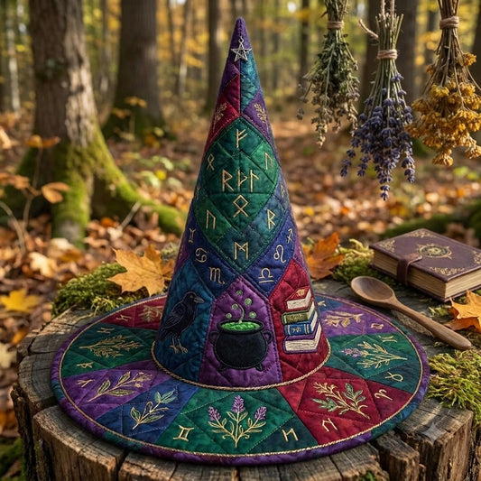 Chapeau de sorcière matelassé – Rune nordique