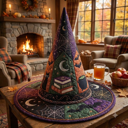 Spell Book Quilted Witch Hat