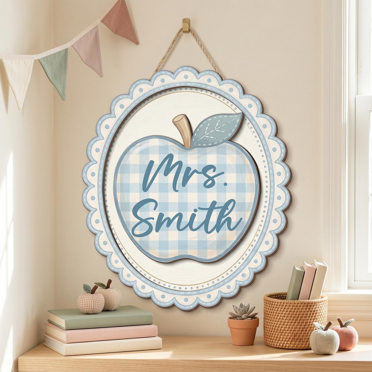 Personalized Teacher Door Sign, Classroom Decor, Welcome To Our Classroom Sign, Teacher Appreciation Gifts, Teacher Gifts For Women