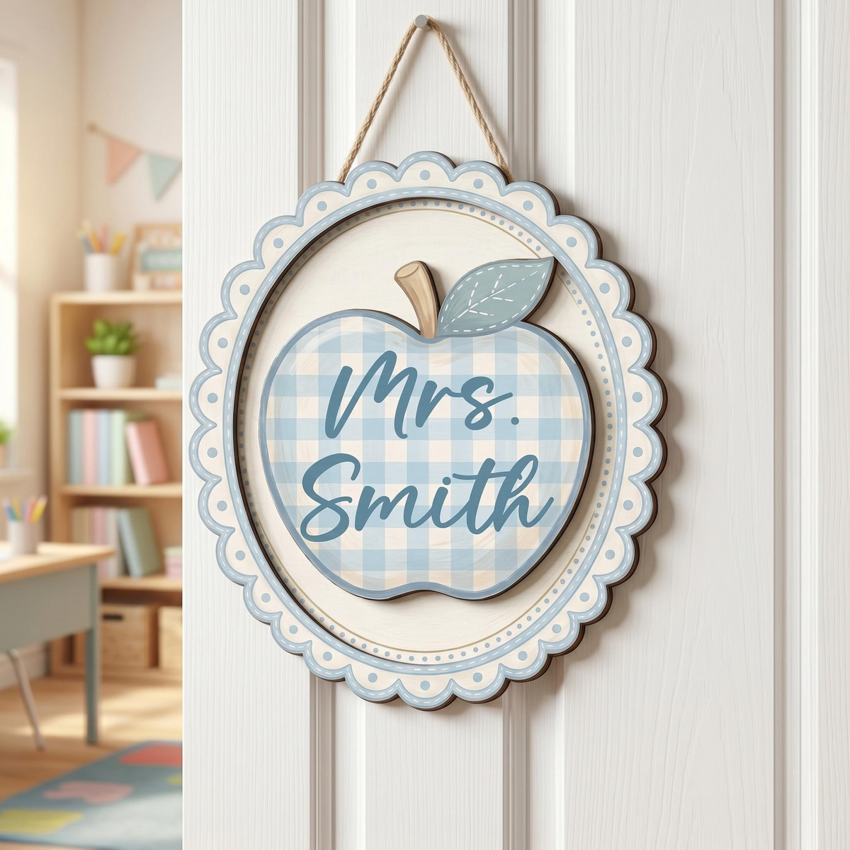 Personalized Teacher Door Sign, Classroom Decor, Welcome To Our Classroom Sign, Teacher Appreciation Gifts, Teacher Gifts For Women