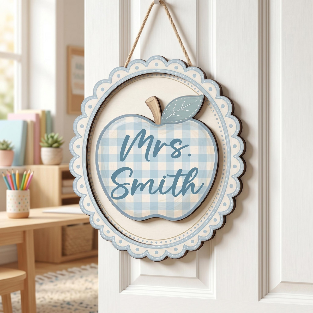 Personalized Teacher Door Sign, Classroom Decor, Welcome To Our Classroom Sign, Teacher Appreciation Gifts, Teacher Gifts For Women