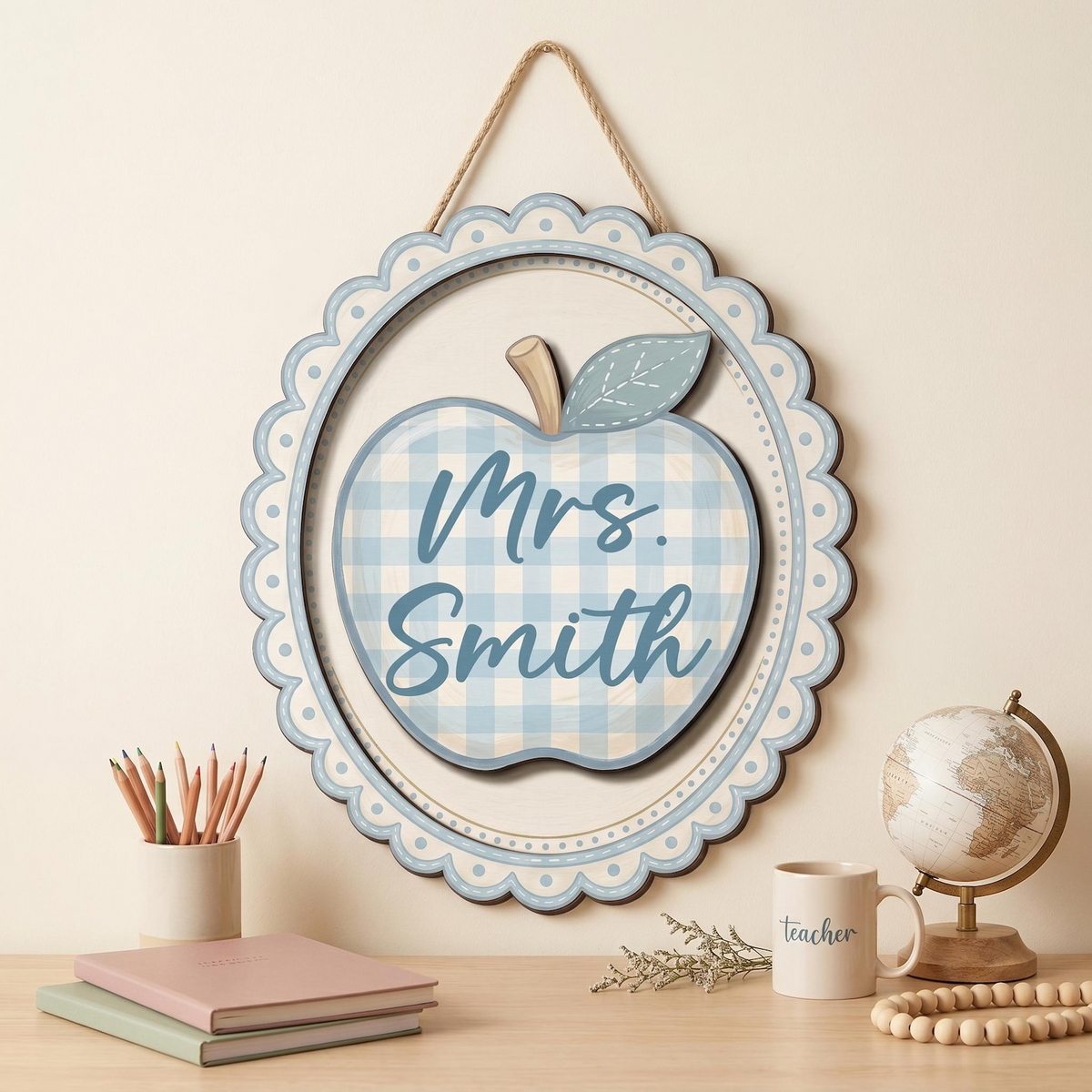 Personalized Teacher Door Sign, Classroom Decor, Welcome To Our Classroom Sign, Teacher Appreciation Gifts, Teacher Gifts For Women