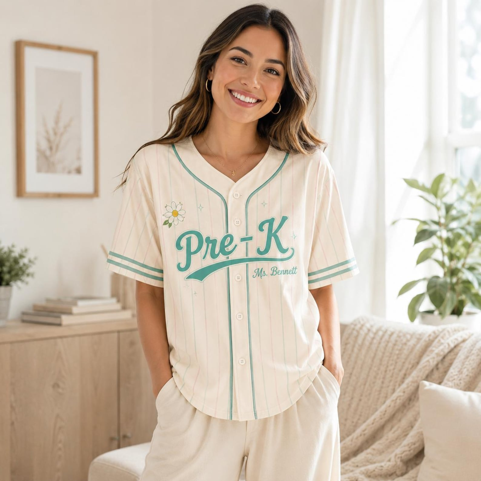 Custom Teacher Jersey, Personalized Teacher Baseball Jersey Shirt, Name and Number Team Teacher Shirt, Back to School Teacher Outfit