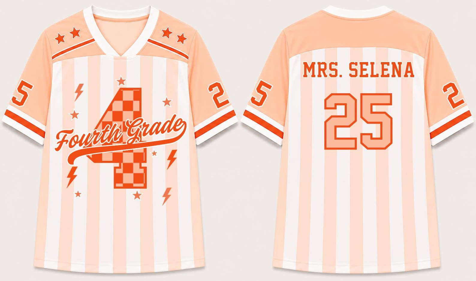 Personalized Teacher Football Jersey, Custom Grade & Name, Number Jersey , Back To School Gift, Teacher Game Day Tee, Teacher Shirt.