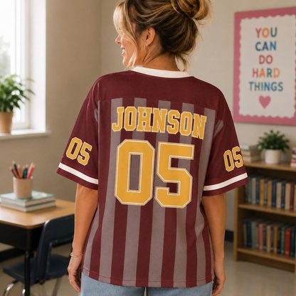 Maillot d'esprit scolaire personnalisé, maillot d'enseignant personnalisé par niveau, t-shirt de baseball pour la rentrée scolaire, cadeau pour professeur des écoles primaires
