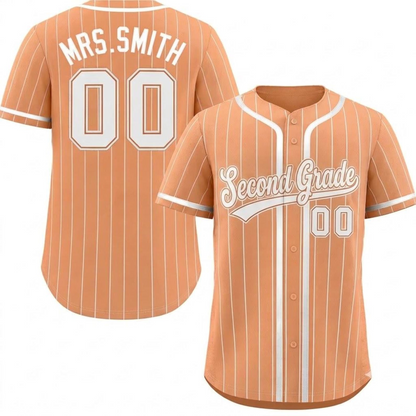 Maillot de baseball personnalisé pour enseignant, Maillot personnalisé avec nom et numéro, Cadeau de rentrée scolaire, T-shirt pour jour de match